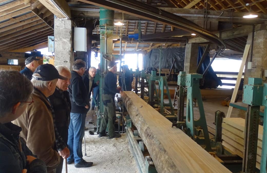 Visite de la scierie DUBOIS à GRUFFY