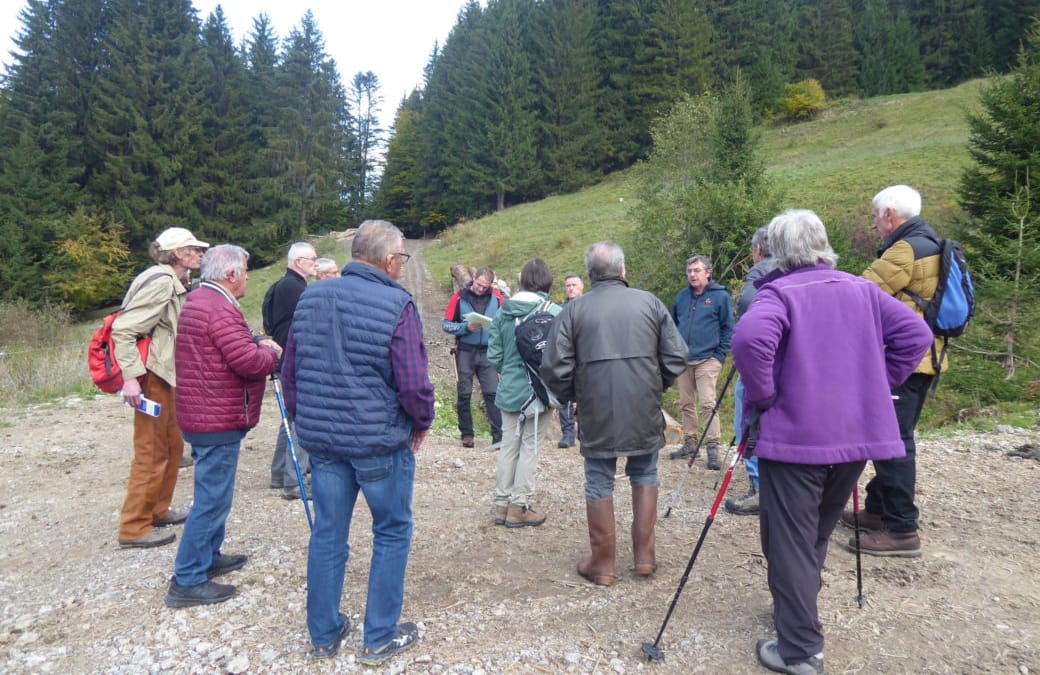 réunion de vulgarisation « la gestion des futaies irrégulières de montagne » au REPOSOIR