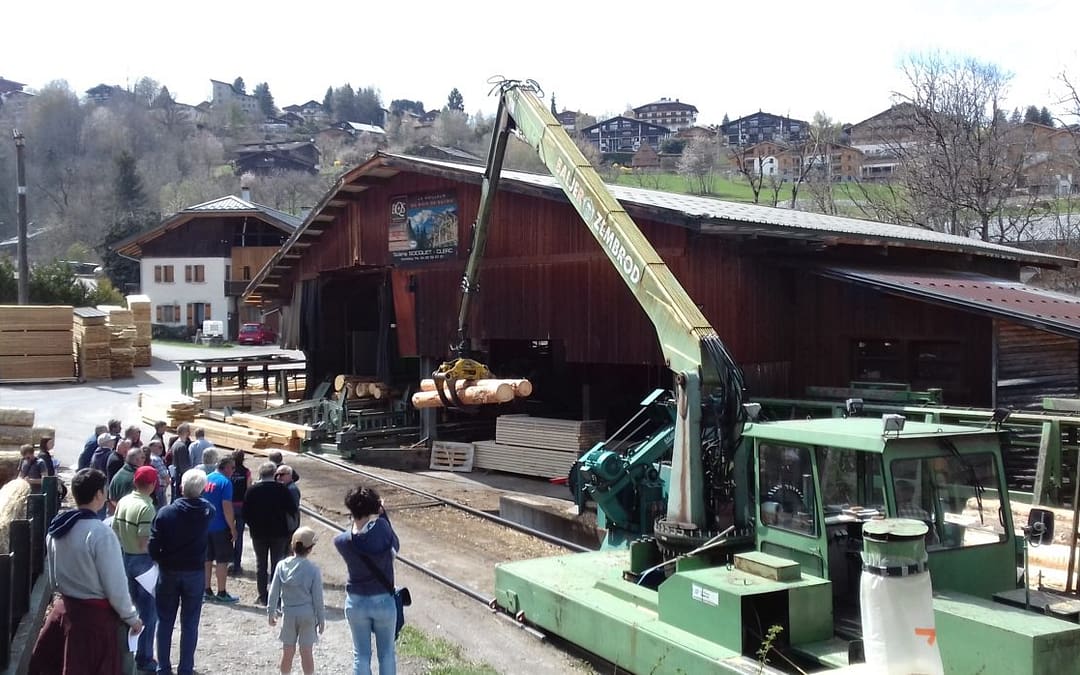 Visite de la scierie SOCQUET de COMBLOUX avec la section MONT-BLANC