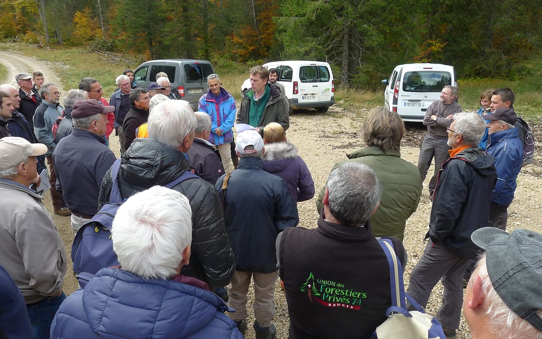 Les forestiers des BAUGES en visite dans le JURA