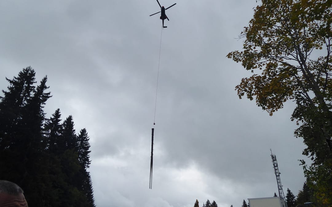 Visite de chantier de débardage héliporté au GRAND BORNAND