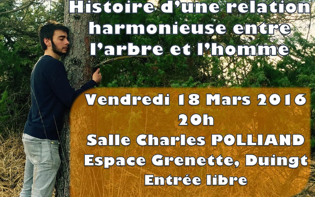 conférence « la sylvothérapie » à DUINGT le 18 mars à 20h00