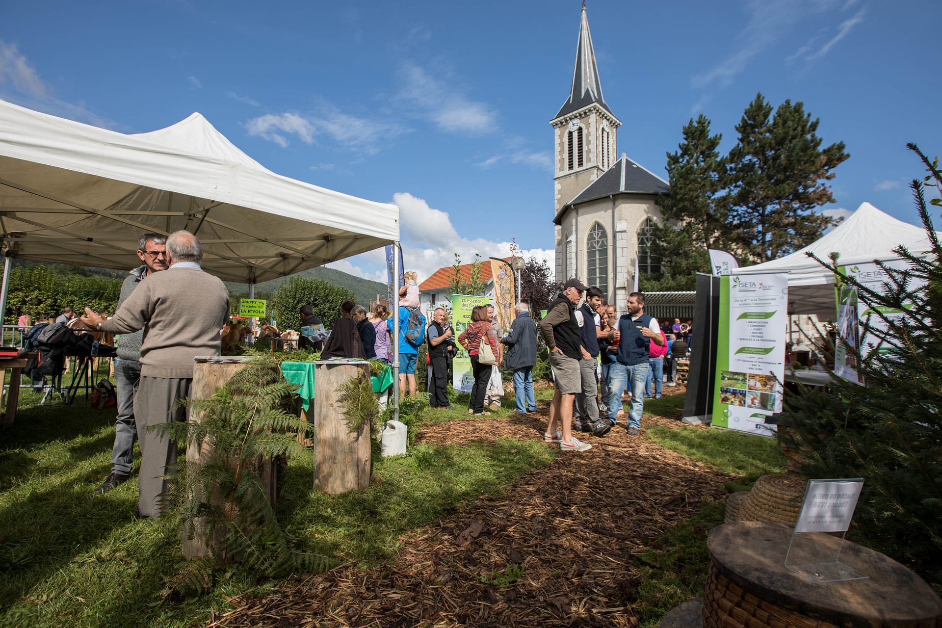les forestiers des BAUGES à la fête du LAUDON à SAINT JORIOZ