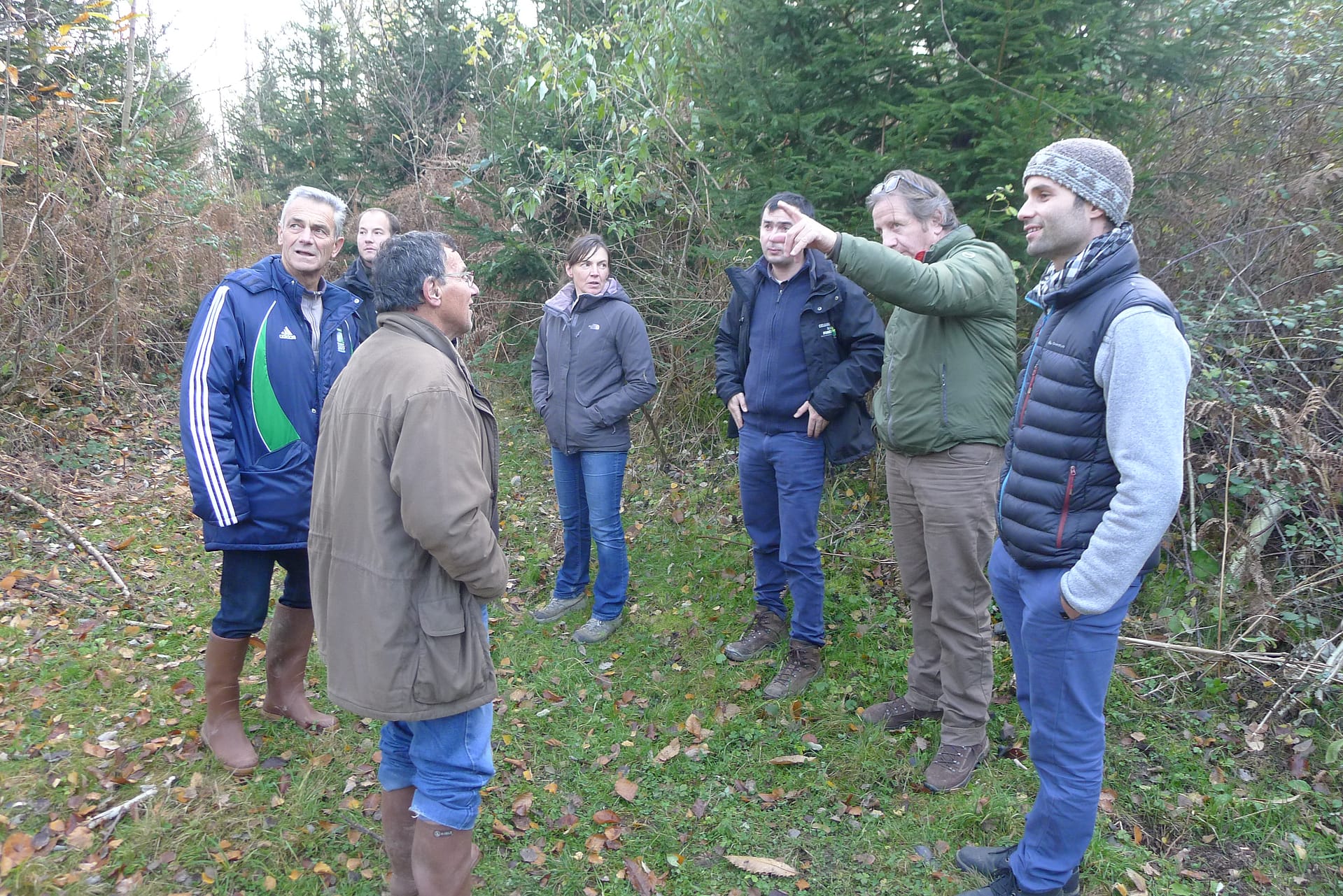 Les forestiers Wallon en visite à « la forestière du Val LAUDON »