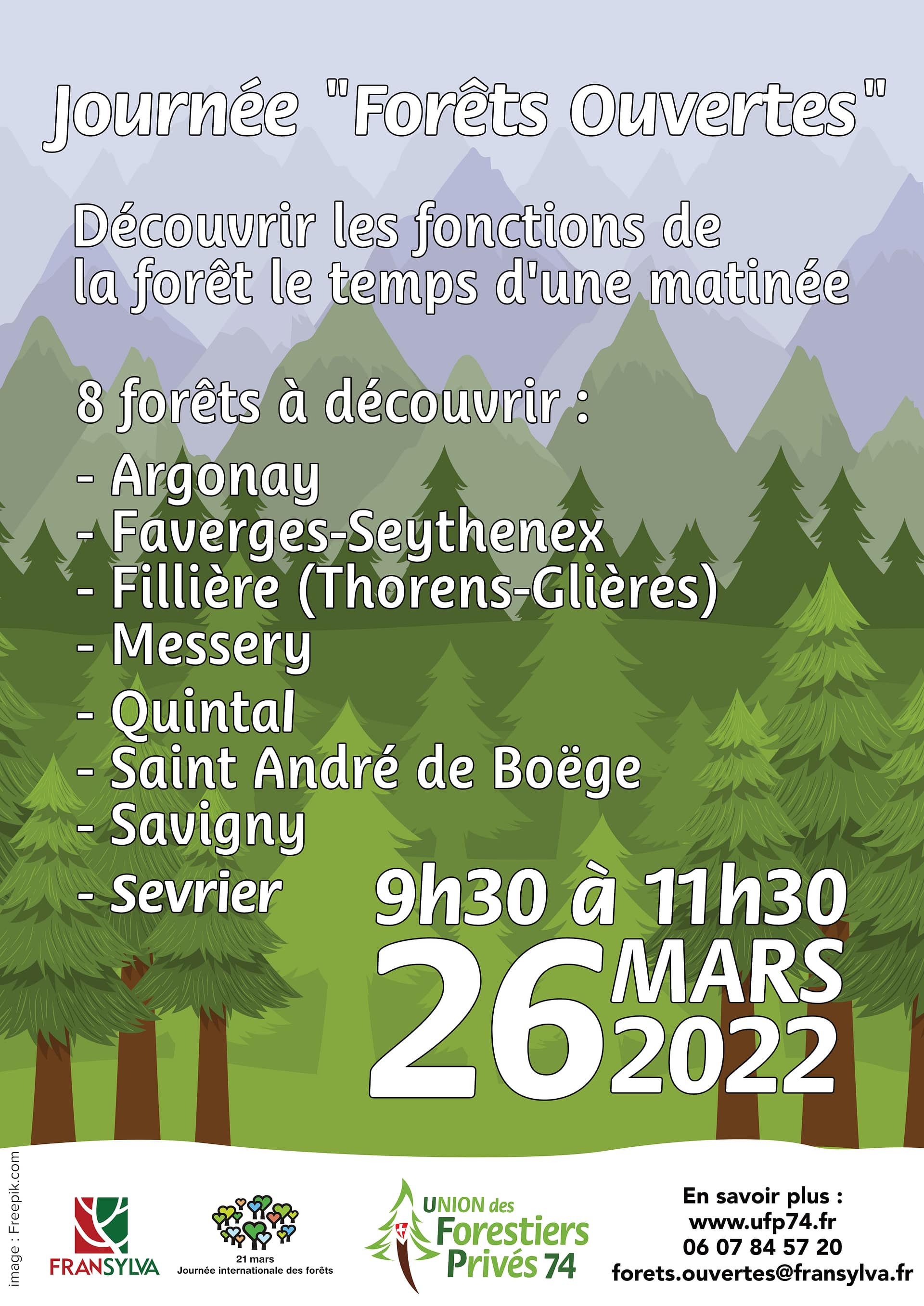 matinée « forêts ouvertes » le 26 mars