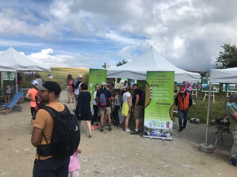 Les forestiers privés à la fête de la montagne à BRIZON